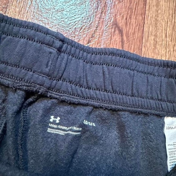 Under Armour Black Fleece Retro Tech Sportswear Hem Sweatpants Large - Picture 3 of 6